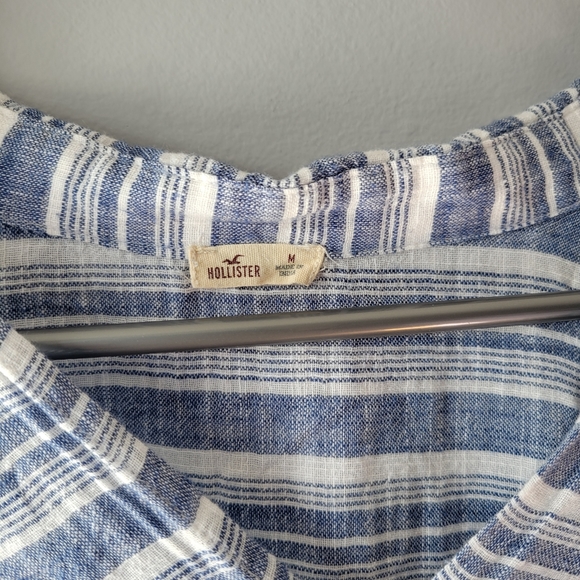 Hollister Cotton Wrap Blouse sz M - Picture 7 of 9